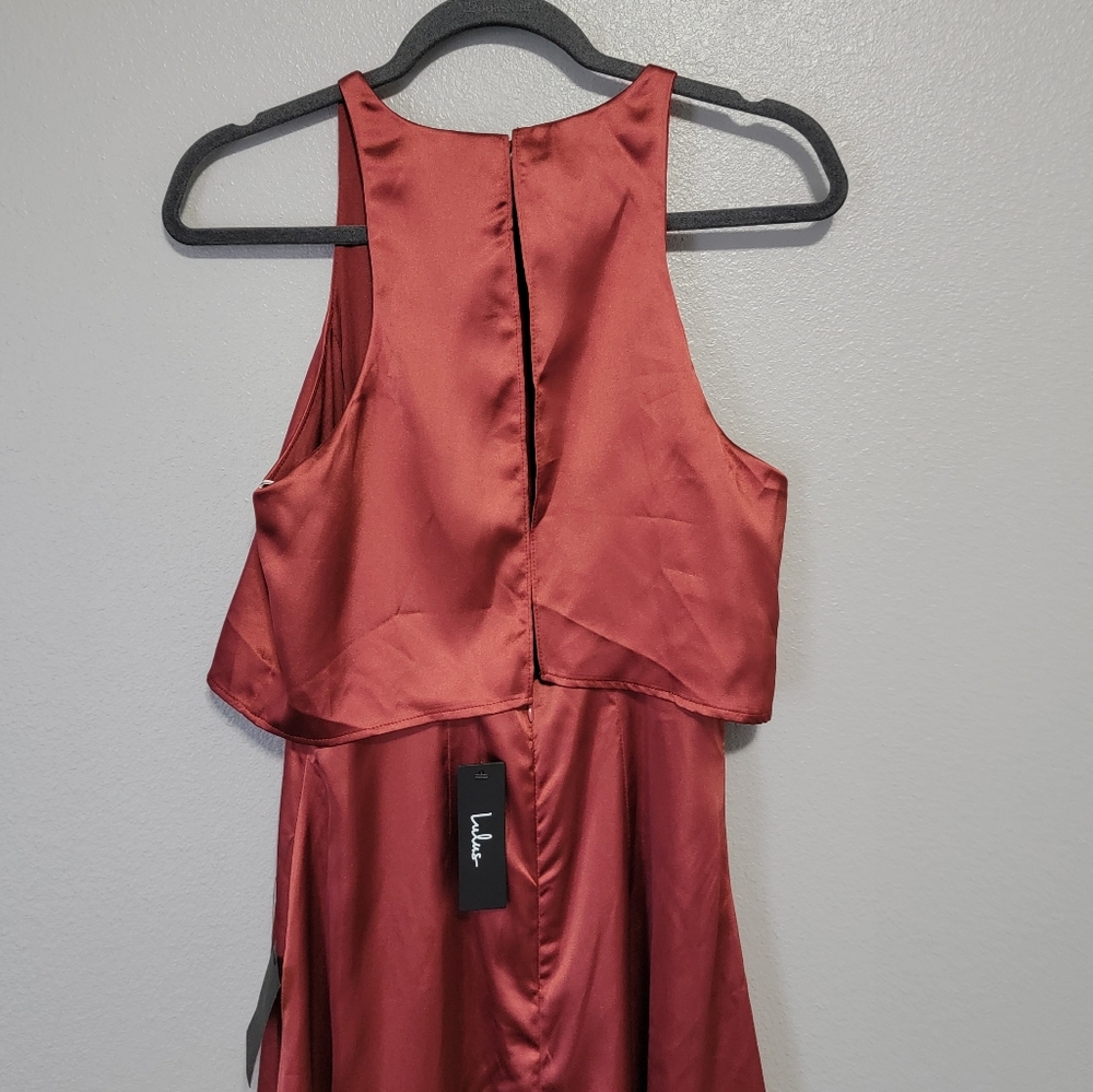 Lulu's Rust Maxi Dress - Picture 4 of 8